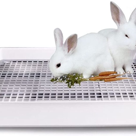 Guinea Pig Rabbit Litter Pan for Cage Bed Large Pet Toilet Pee Trainer New - Picture 1 of 11